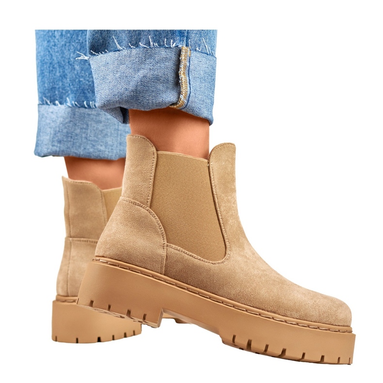 Chelsea csizma Modell HB-170KH Bézs - PRIMO 2