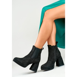 Modell 7987B Black Suede csizma - PRIMO fekete 1