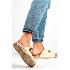 Női papucs G3178-7BE bézs 1