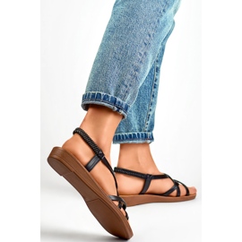 Női szandál PS07B fekete 1