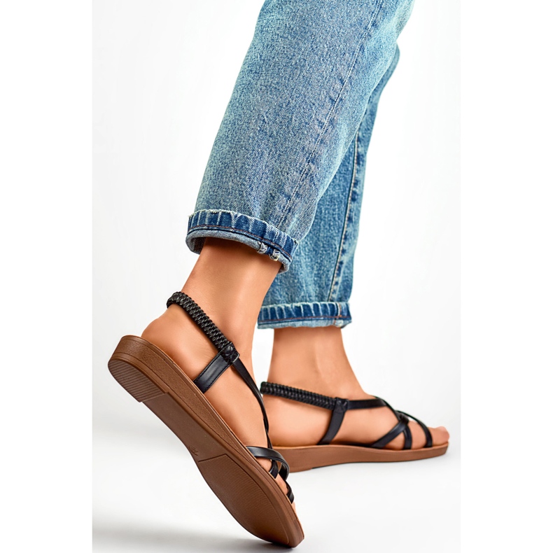 Női szandál PS07B fekete 1