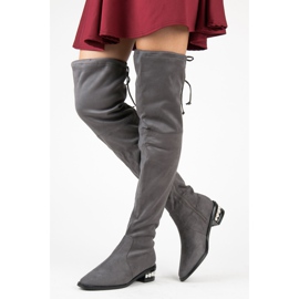 Fashion Szürke muskétások gyöngyökkel 1