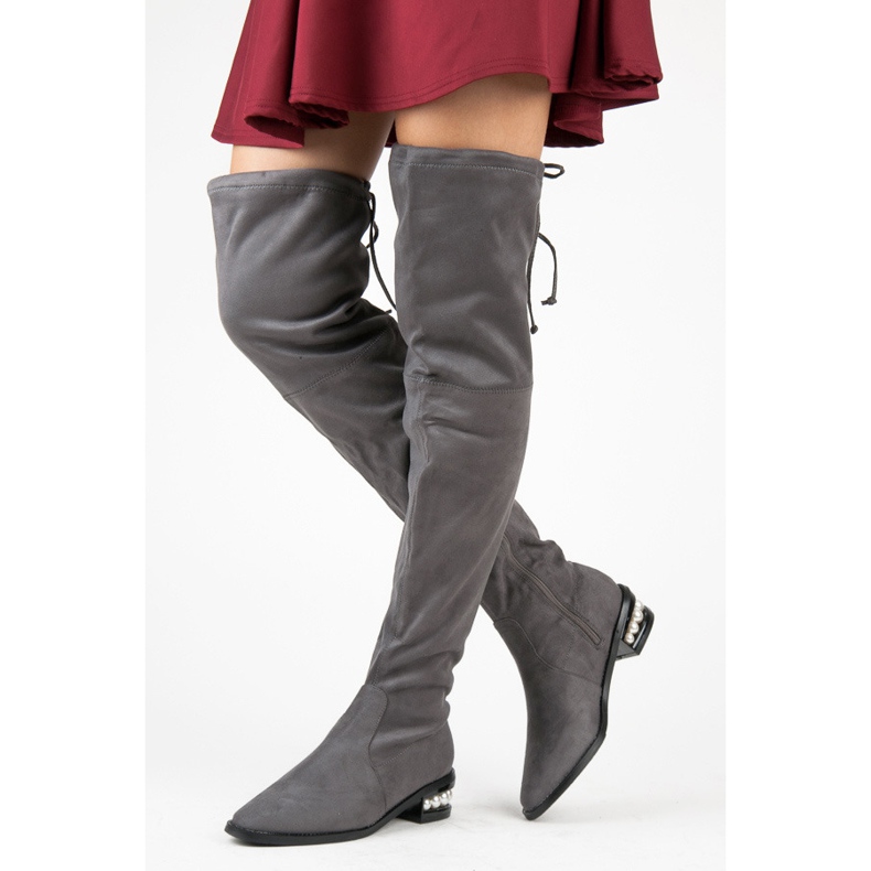 Fashion Szürke muskétások gyöngyökkel 1