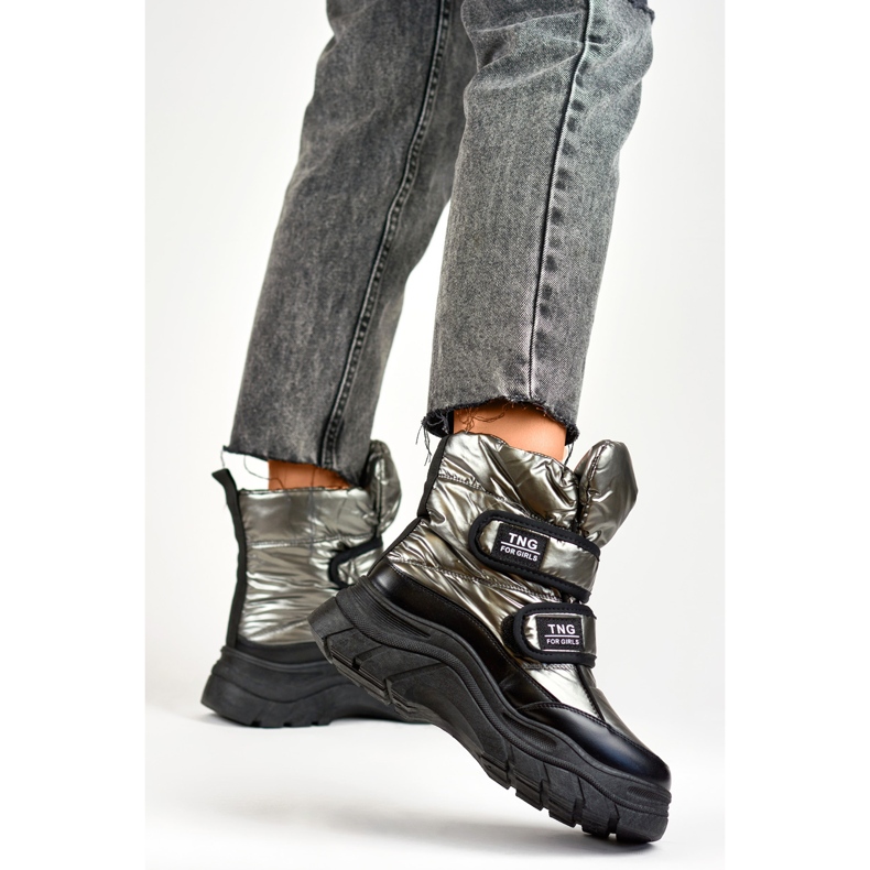 Tépőzárral rögzíthető hócsizma 22-PY16062SI szürke 2