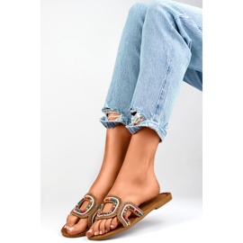 Női papucs gyöngyökkel 1122MIX sokszínű 1 Női papucs gyöngyökkel 1122MIX sokszínű 1