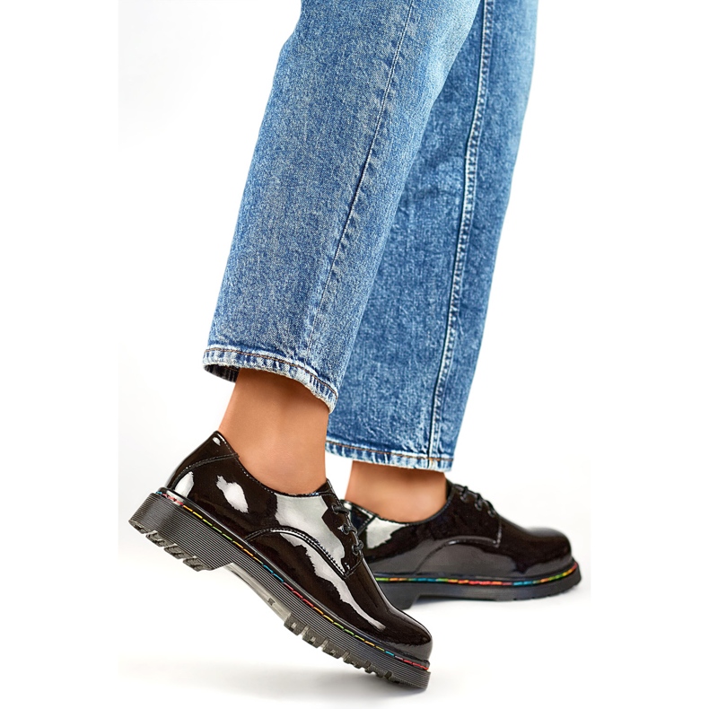 Női Patent Cipők GD-XF154B fekete 1 Női Patent Cipők GD-XF154B fekete 1