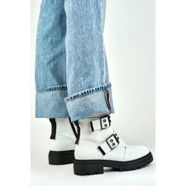 Munkáscsizma Modell Axelle 250007W-PU White Lacquer - PRIMO fehér 2