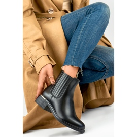 Női csizma D7995B Szigeteletlen fekete 1