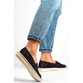Női espadrillák XY2832-1B fekete 1