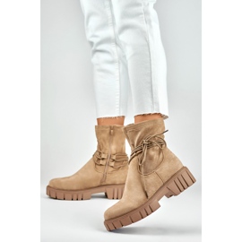 Csizma Modell DE1127NU Beige Suede - PRIMO bézs 1