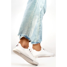 Női bőr tornacipő 24-87967W fehér 1