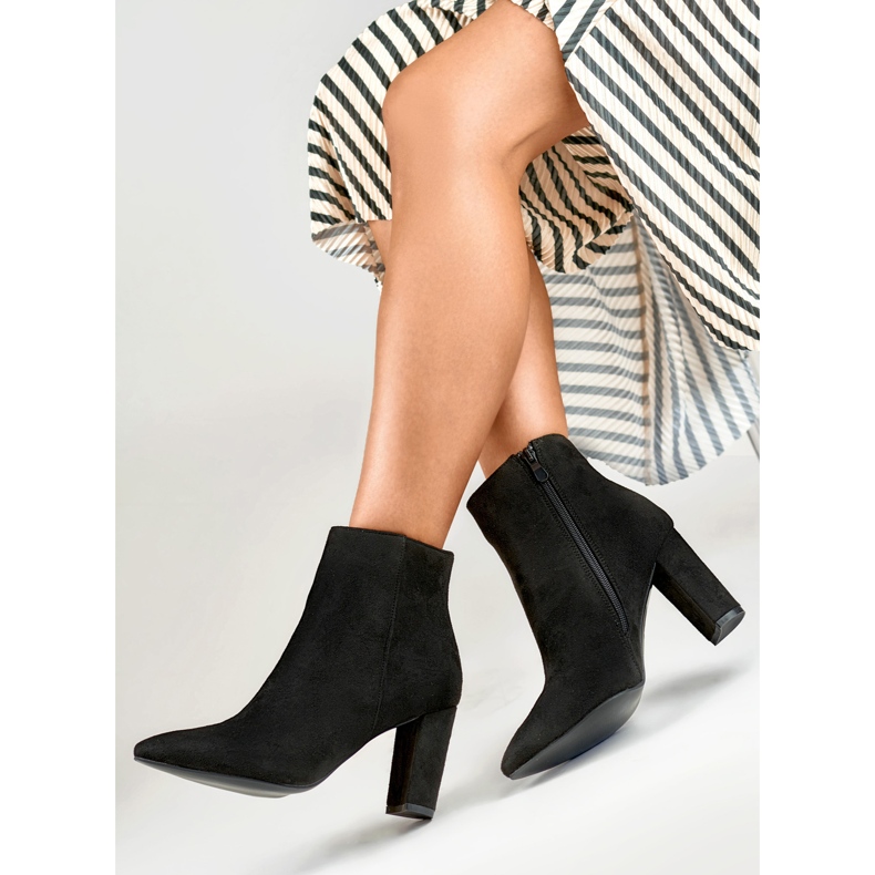 Csizma Modell DF3707B Black Suede - PRIMO bézs 1