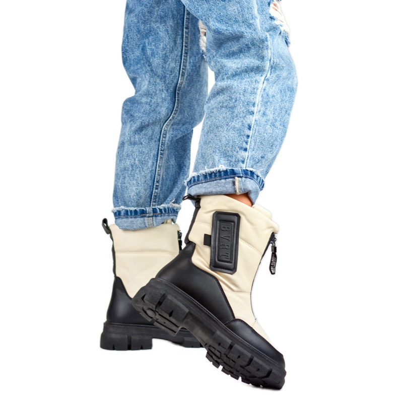 Hócsizma H-07BE Bézs/Fekete - PRIMO 1