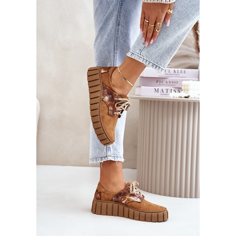 Velúr Cipők A Barna Hipnózis Platformon 2