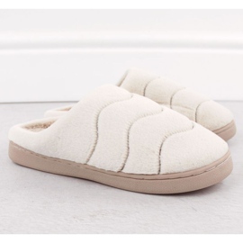 Unisoft W 6622 EVE466B szőrme otthoni papucs bézs 2