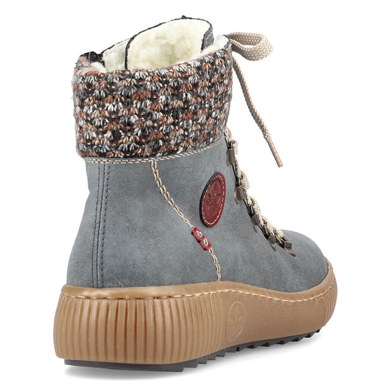 Női szigetelt bokacsizma, kék, Rieker Z6648-14 1