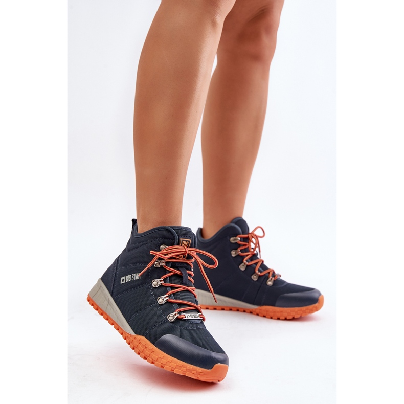 Női Trappers Sportcipők Big Star KK274215 Memory Foam System sötétkék 2