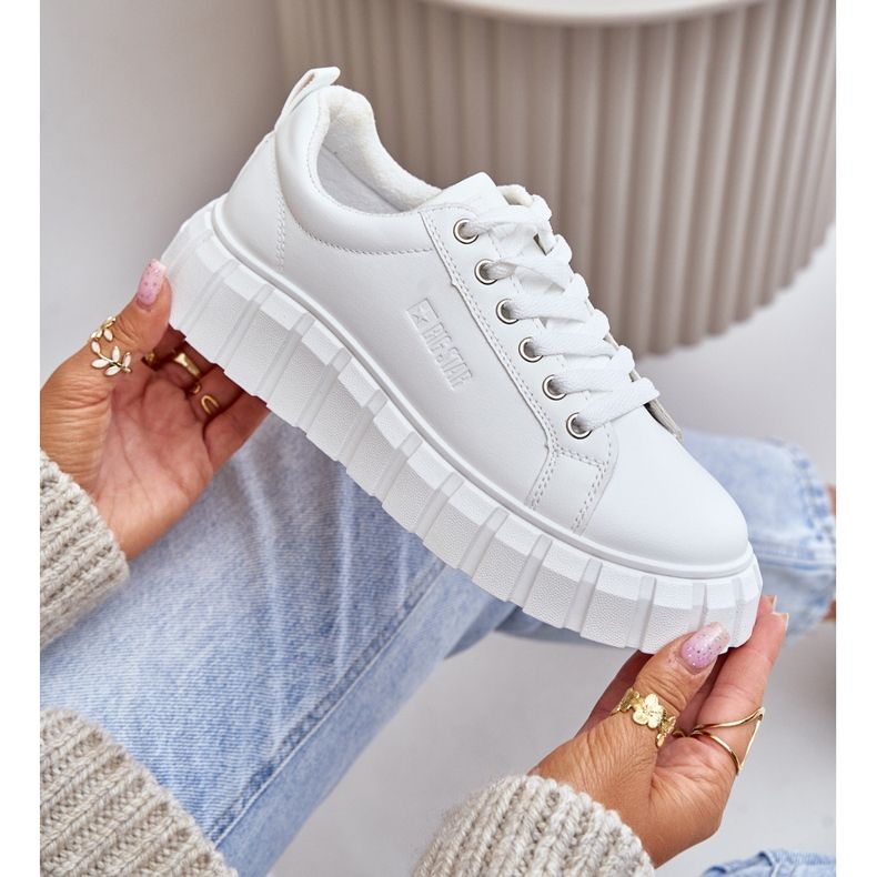 Big Star női szigetelt tornacipő MM274616 fehér 2