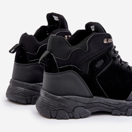 News Férfi szigetelt fűzős túracipő Fekete Zerista 2