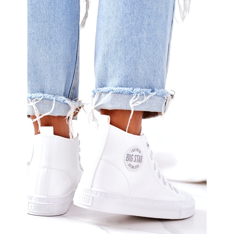 Női magas tornacipő Big Star GG274016 fehér 1