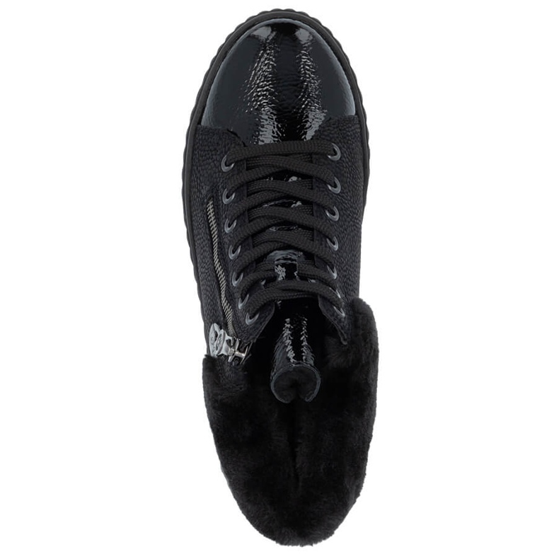 Vízálló női fekete ékcsizma Rieker N2505-00 2 Vízálló női fekete ékcsizma Rieker N2505-00 2