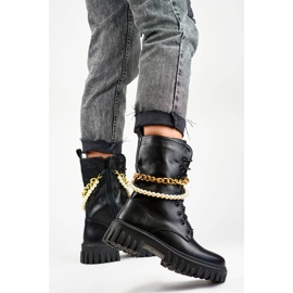 Női táskák levehető lánccal, fekete DE1150B 2