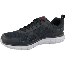 Skechers Track-Scloric 52631-BKRD cipő fekete 1