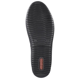 Bőr vízálló hócsizma Rieker báránygyapjúval szigetelve fekete 2