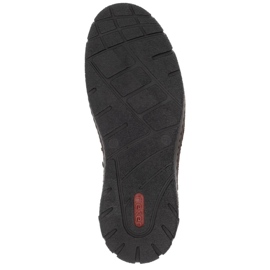 Bőr vízálló férfi szigetelt barna csizma Rieker B0392-25 1