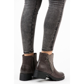 Vices Lezser cipzáras bokacsizma szürke 2