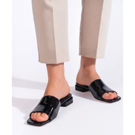 Goodin Női klasszikus fekete magassarkú öszvérek 1