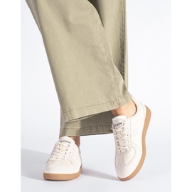 Goodin Női bézs bőr tornacipő 1