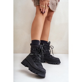 Lee Cooper női cipzáras hócsizma LCJ-24-47-3144 fekete 2