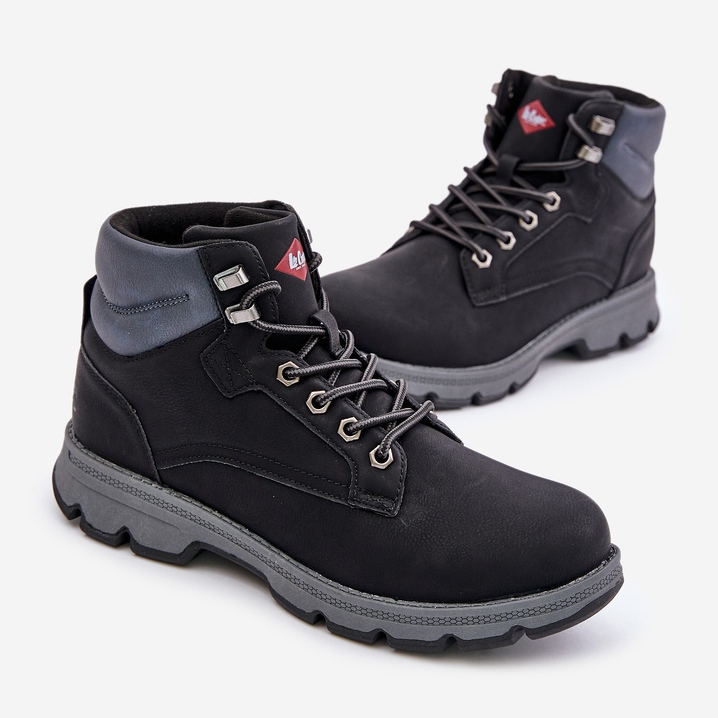 Lee Cooper férfi túracipő Trappers LCJ-24-01-2948 fekete 1