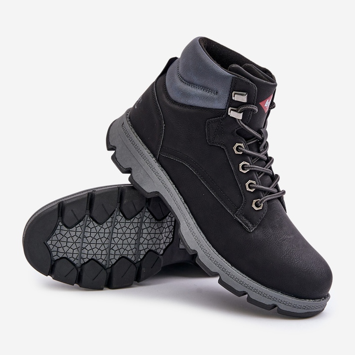Lee Cooper férfi túracipő Trappers LCJ-24-01-2948 fekete 2