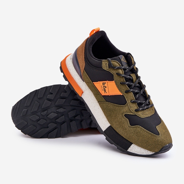 Férfi szigetelt tornacipő Lee Cooper LCJ-24-03-3007 zöld 2