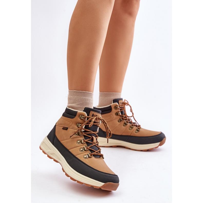 Lee Cooper LCJ-24-03-3035M barna teve szigetelt férfi túracipő 2