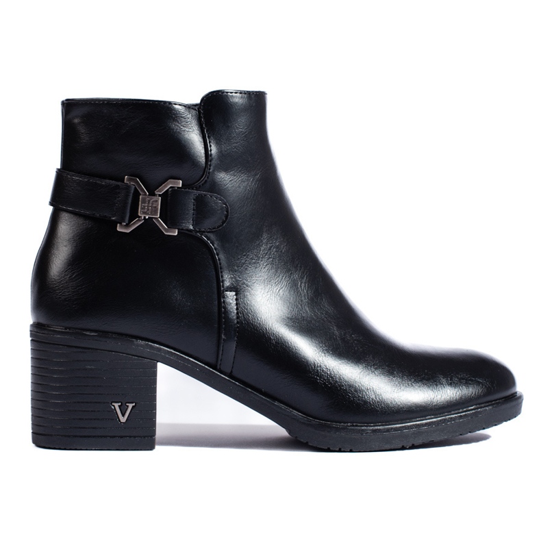 Fekete, elegáns Potocki bokacsizma 1