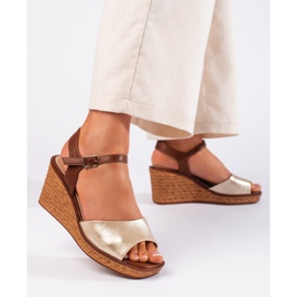 Sergio Leone női arany szandál aranysárga 1