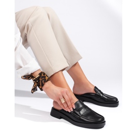 Fekete flip-flop vastag talppal 1