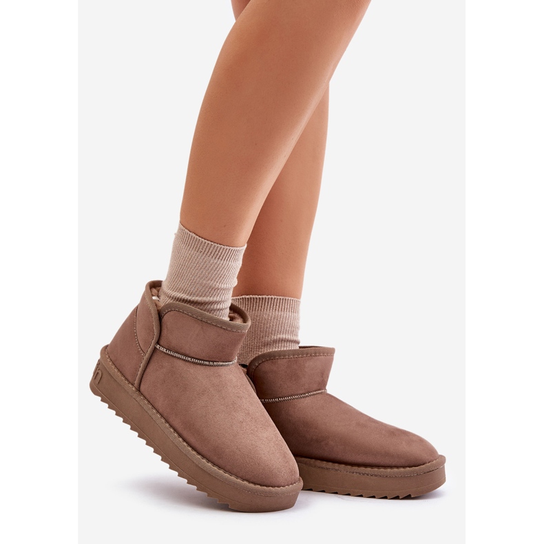 Női platform hócsizma D.Franklin DFSH370010 Taupe bézs 1