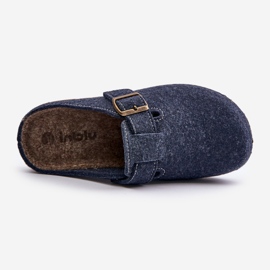 Férfi papucs csattal Megelőző Flip-Flops Inblu MT000012 Sötétkék 2