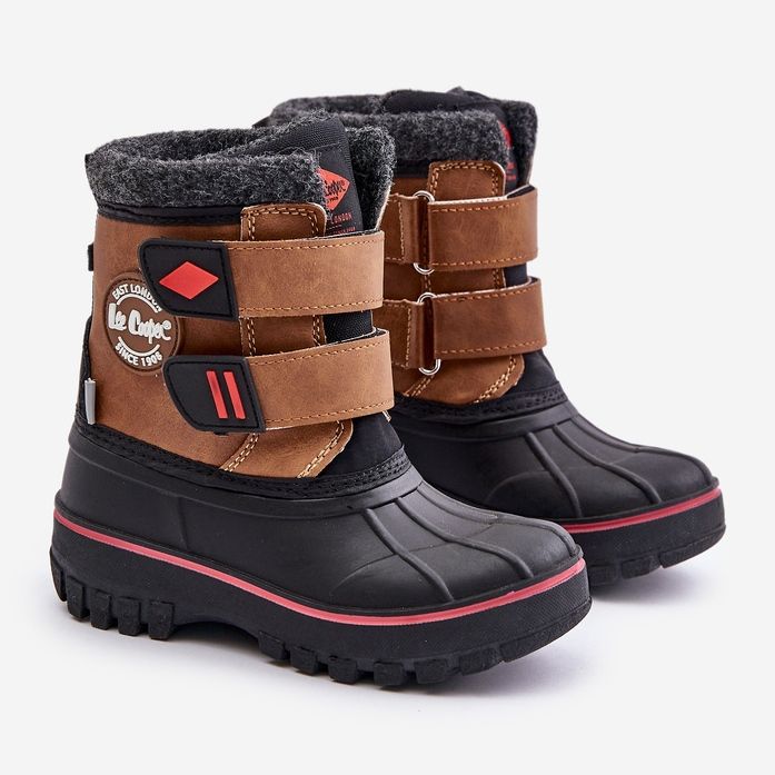 Gyermek tépőzáras hócsizma Lee Cooper LCJ-24-44-2864K Camel barna 1