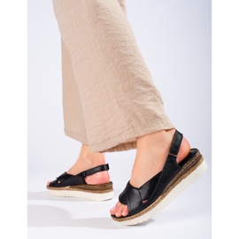 W. Potocki Női alacsony ékszandál Potocki fekete 1 W. Potocki Női alacsony ékszandál Potocki fekete 1