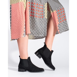 Fekete Chelsea csizma, Sergio Leone dekoratív sarokkal 1