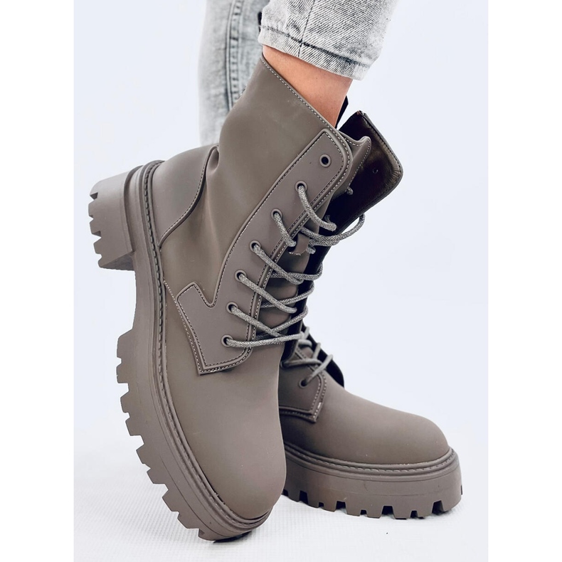 Tamar Green fűzős csizma zöld 2