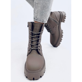 Tamar Green fűzős csizma zöld 1