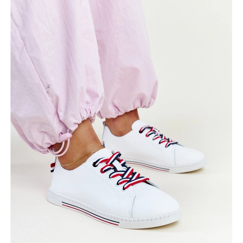 Vinceza fehér bőr tornacipő 1