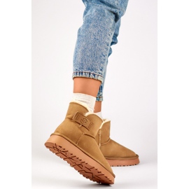Természetes bőrből készült női hócsizma, női hőszigetelt csizma, bézs színű téli cipő 1 Természetes bőrből készült női hócsizma, női hőszigetelt csizma, bézs színű téli cipő 1