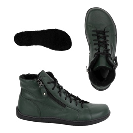 Olivier Női mezítlábas téli bőrcipő 1261 zöld 1 Olivier Női mezítlábas téli bőrcipő 1261 zöld 1